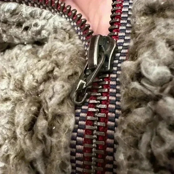 True Grit Pullover Men’s Tan/Brown Sherpa Wooly Fleece 1/4 Zip - Size Medium - Picture 10 of 10